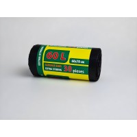 Пакети для сміття 60л EXTRA STRONG - 30шт (60х70см) чорні